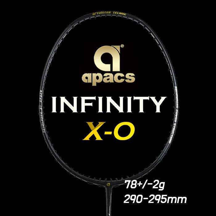 아펙스 인피니티 X-O 가벼운 선수용 배드민턴라켓 6U